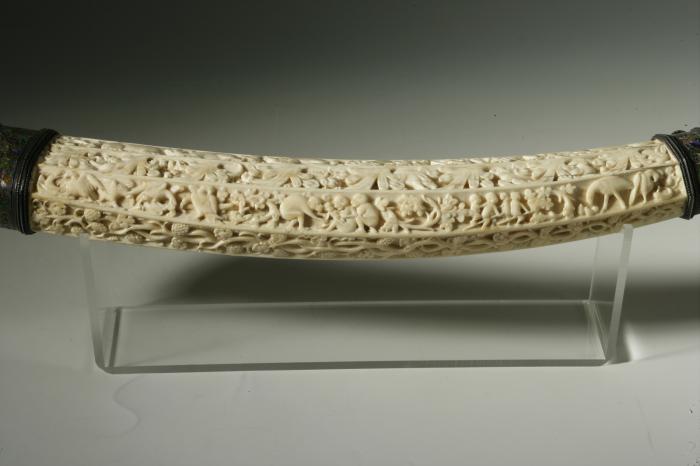 Hunting horn (oliphant) (Detail, side 2)