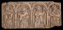 Panel (fragment of a casket or box), 1 register, 4 ogee arches across (coffret) (Front)