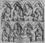 Triptych, 2 registers, 3 and 4 arches across (frise d'arcatures) (Centre panel)