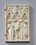 Wing, right (fragment of a diptych), 1 register, 3 arches across (plaquette, frise d'arcatures) (Front)