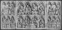 Triptych, 2 registers, 3 and 4 arches across (frise d'arcatures) (Front)