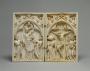 Diptych, 1 register, 1 arch across (plaquettes) (Front)