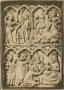 Wing, right (fragment of a diptych), 2 registers, 4 arches across (frise d'arcatures; colonnette) (Front)