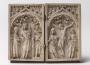 Diptych, 1 register, 1 arch across (plaquettes) (Front)