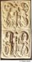 Wing, right (fragment of a diptych), 2 registers, with quatrefoils (quatre-feuilles) (Front)