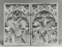 Diptych, 1 register, 1 arch across (plaquettes) (Front)