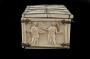 Casket, with arches (coffret; frise d'arcatures) (End, left)