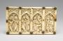 Lid (fragment of a casket), 6 arches across (coffret; frise d'arcatures) (Front)