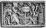 Panel (fragment of a casket; end panel), 1 register (coffret) (Front)