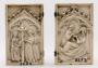 Double-sided diptych, 1 register, 1 arch across (plaquettes; colonnettes) (Side 1)