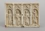 Panel (fragment of a casket), 1 register, 4 arches across (coffret) (Lid)