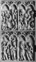 Diptych, 2 registers, 4 arches across (frise d'arcatures; colonnettes) (Wing, left)