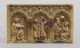 Panel (fragment of a casket), 1 register, 3 arches across (coffret; frise d'arcatures; colonnettes) (Front)