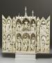 Gabled polyptych, 2 registers (tabernacle; frise d'arcatures; colonnettes) (Front)