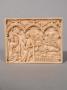 Panel (probably fragment of a casket; end panel), 3 arches across (frise d'arcatures; coffret) (Front)